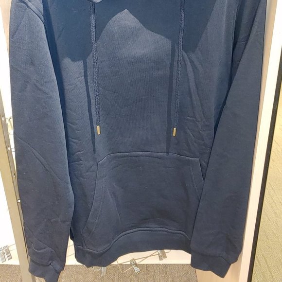 CM Fashion unisex hoodie Long Sleeve with pockets color NAVY - Picture 2 of 5